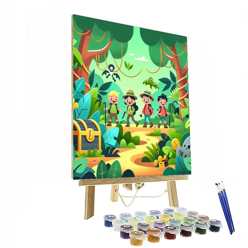 Thrilling Treasure Trail Paint By Numbers Art