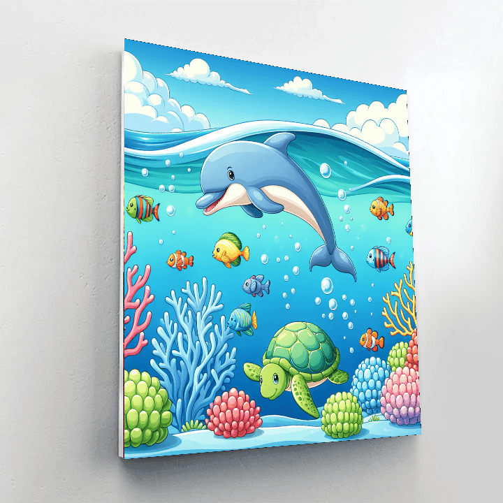 Underwater Exploration Number Painting
