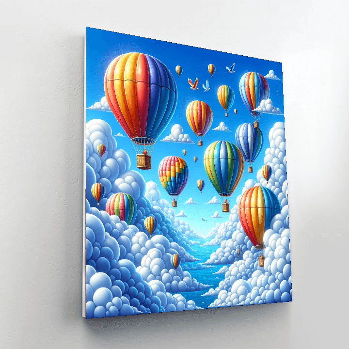 Magical Balloon Journey DIY Paint By Numbers
