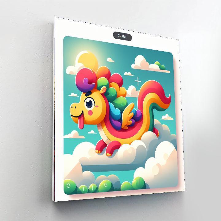 Magical Rainbow Dragon Paint By Numbers Kits