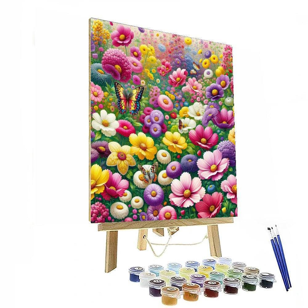 Vibrant Garden Melody Paint By Number