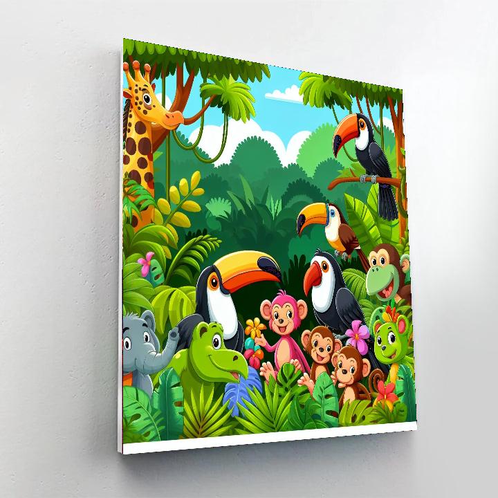 Rainforest Revelations Number Painting