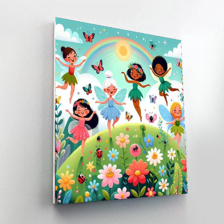 Friendly Fairy Garden Paint By Number
