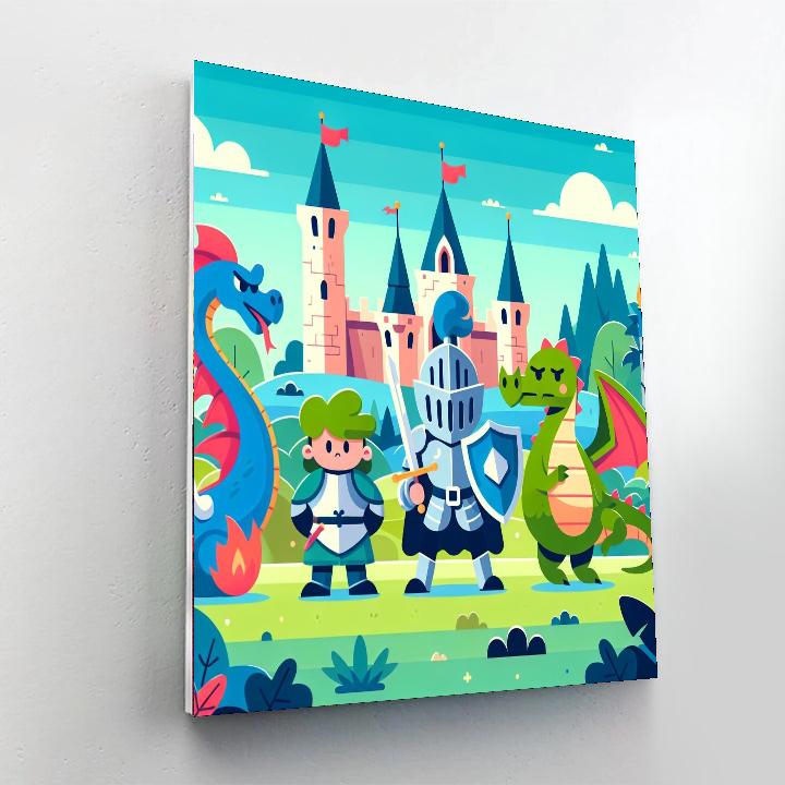 Medieval Fantasy Land Number Painting