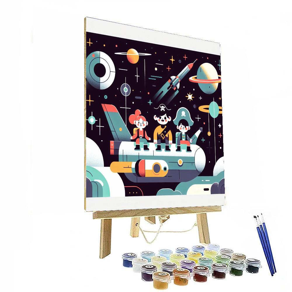 Space Pirate Adventures Paint By Color