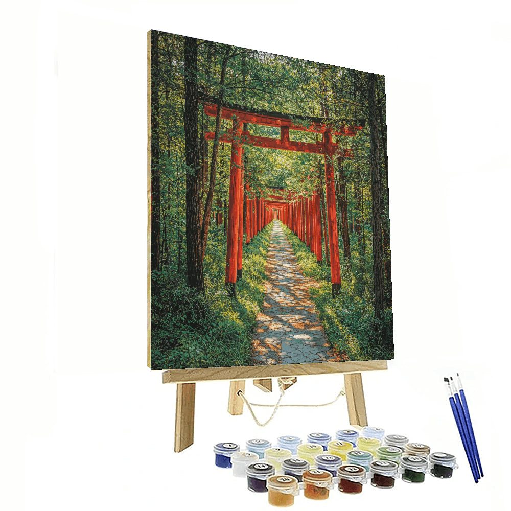 Fushimi Inari's Vermillion Gates Paint By Numbers Kits