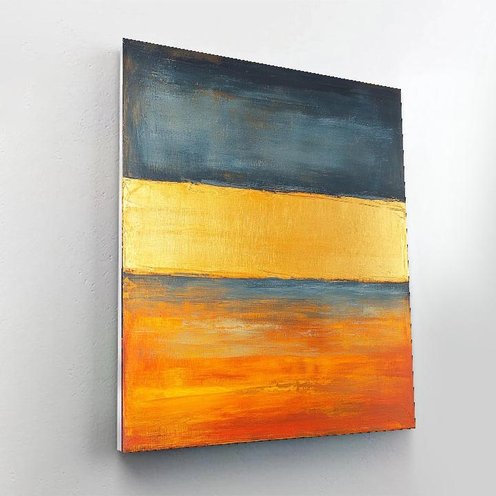 Mark Rothko Inspired Golden Stillness  Paint By Numbers