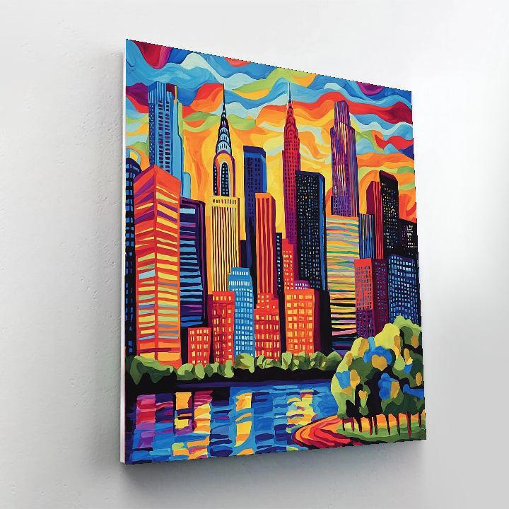 Fernand Léger Inspired City Pulse  Painting By Numbers Kit