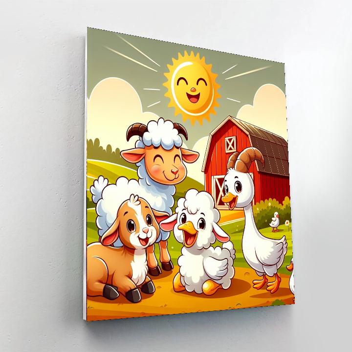 Friendly Farmyard Fables Paint By Number