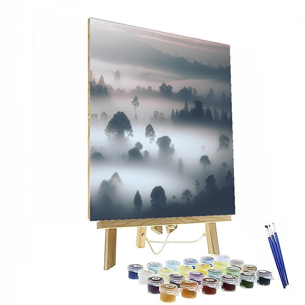 Ethereal Morning Fog Painting By Numbers Kit