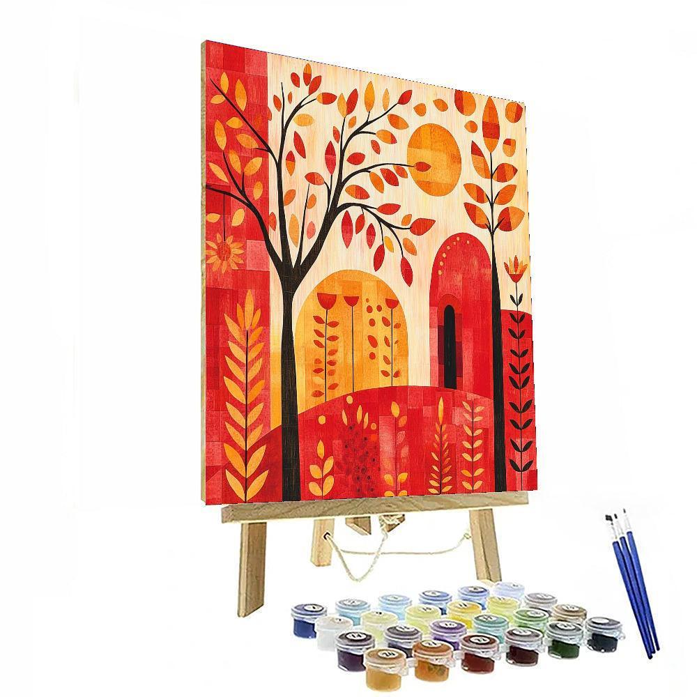 Paul Klee Inspired Rhythm Of Nature  DIY Paint By Numbers