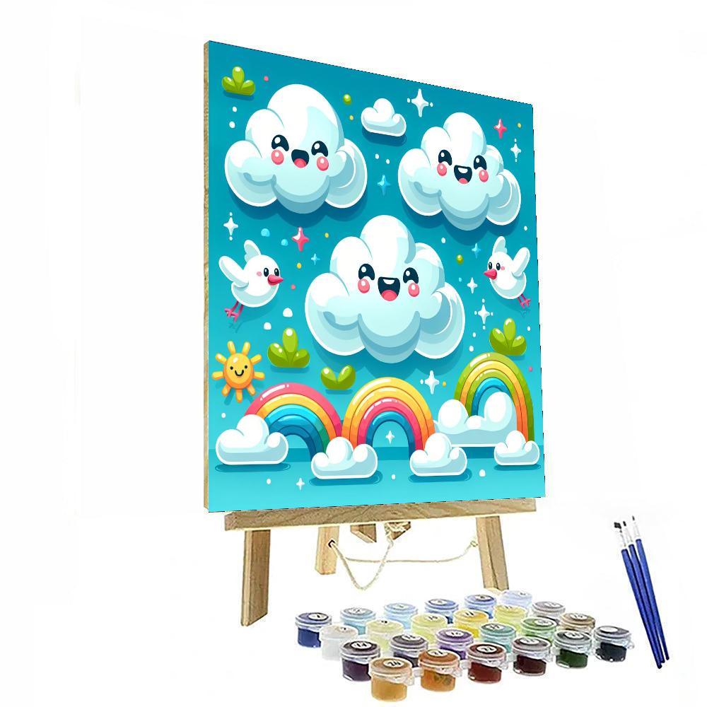 Curious Cloud Kingdom Paint By Color