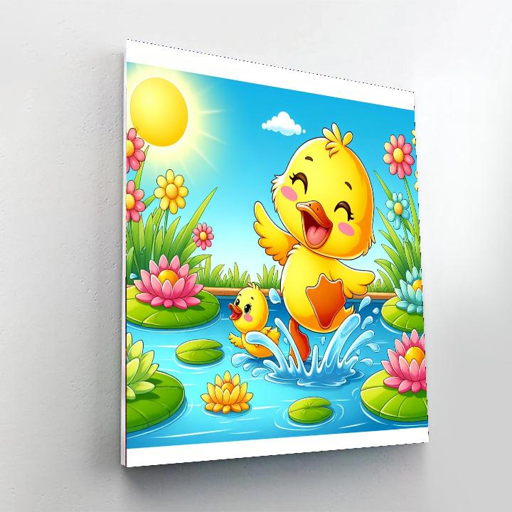 Delightful Duckling Number Painting