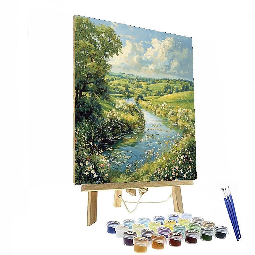 John Constable Inspired Serene Nature Escape  DIY Paint By Numbers