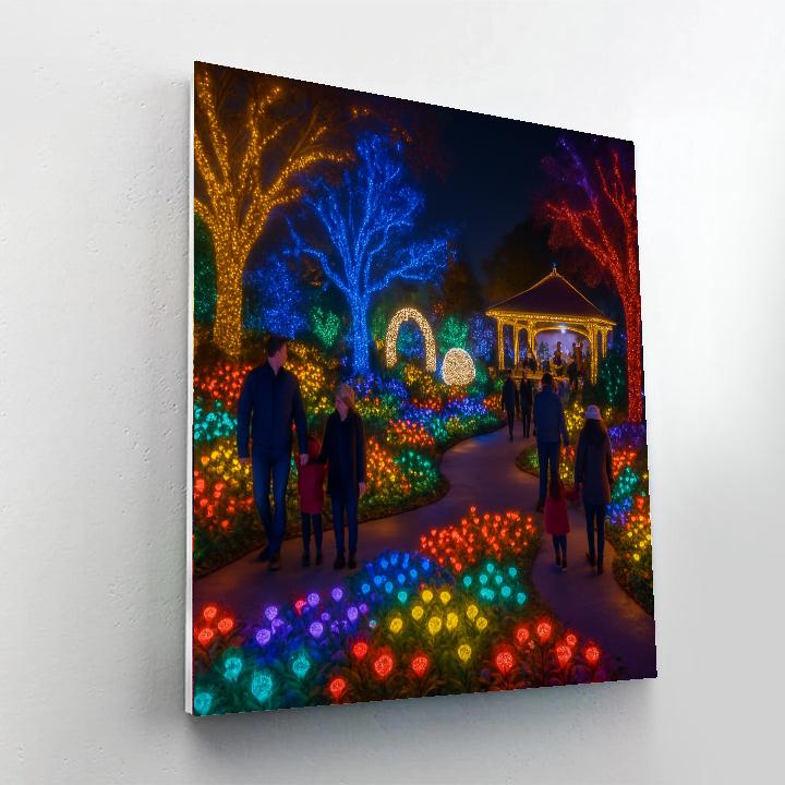 Luminations At The Dallas Arboretum Painting By Numbers Kit