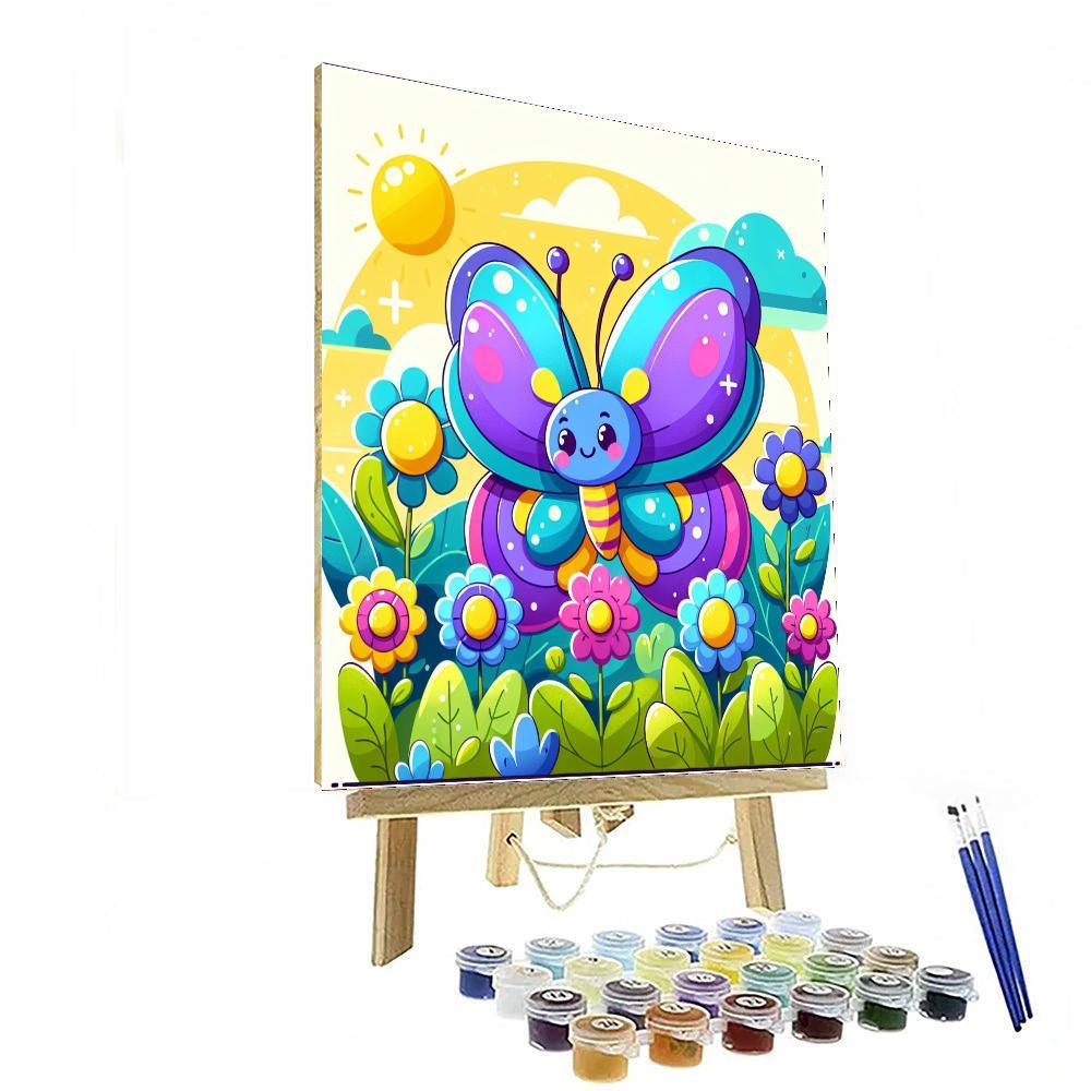 Playful Butterfly Paint By Numbers