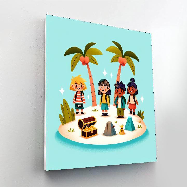 Island Exploration Quest Paint By Color