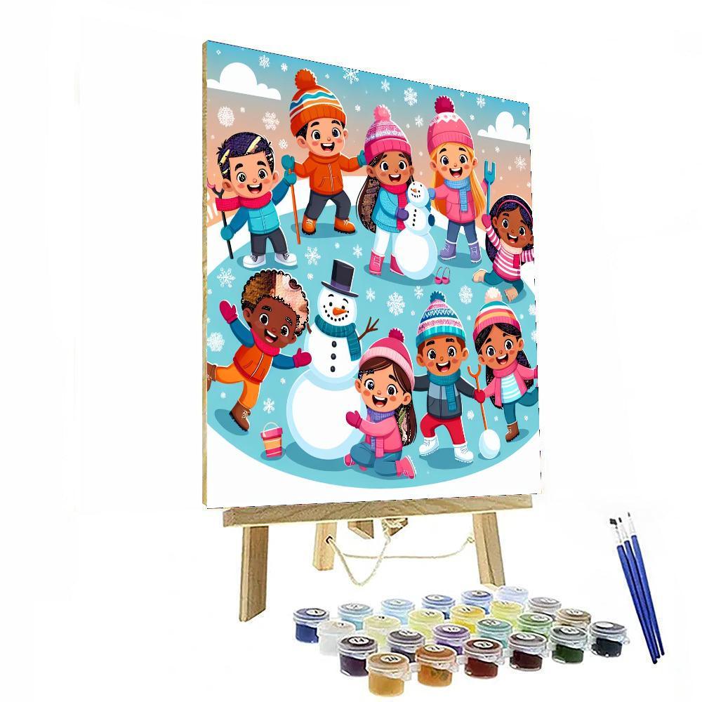 Silly Snowy Adventure Paint By Numbers Kits