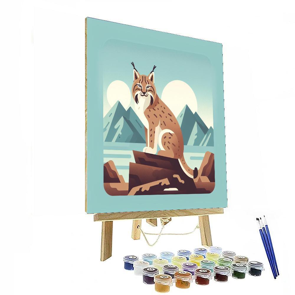 Majestic Mountain Lynx Paint By Color