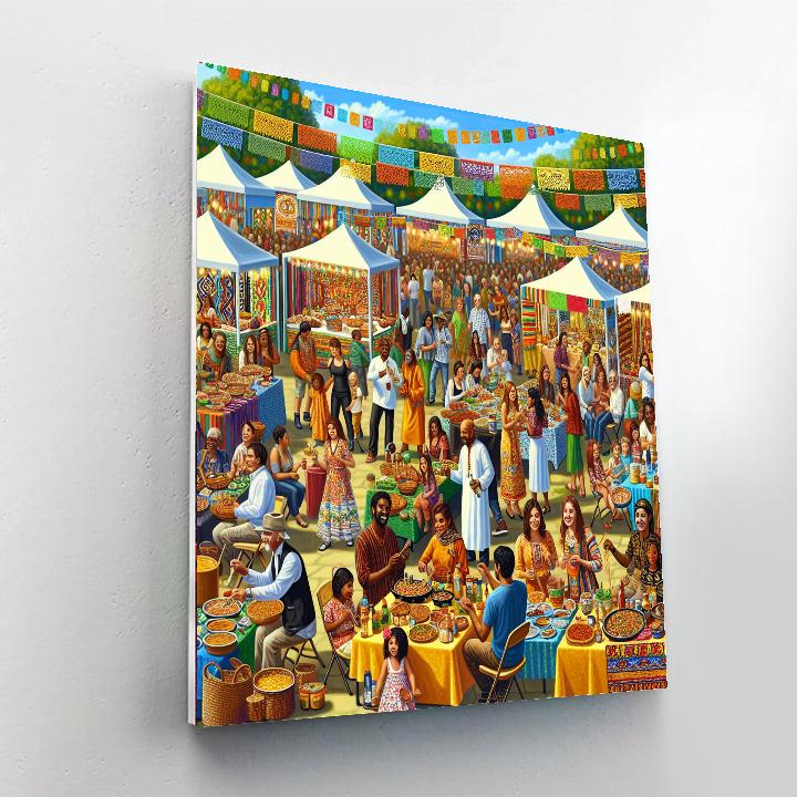 Folk Life Festival - United States Paint By Color