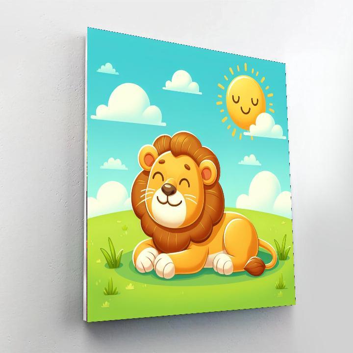 Sunny Day Lion Paint By Numbers Kits