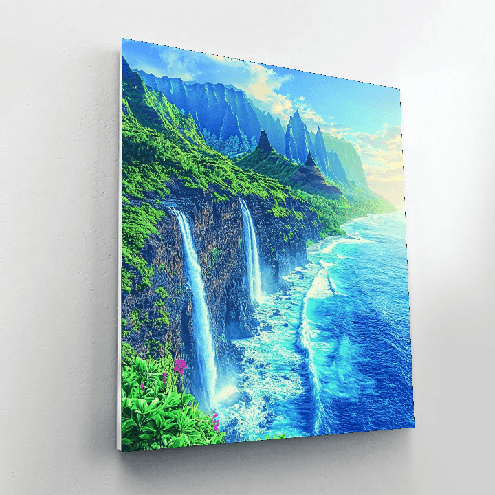 Kauai's Na Pali Coast Numbered Painting Kits