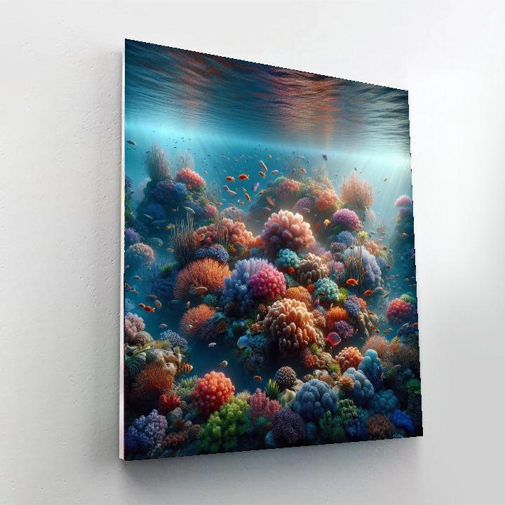 Underwater Serenity Oasis Paint By Color