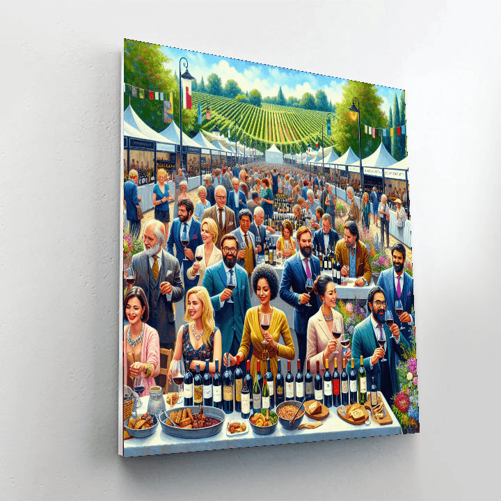 Bordeaux Wine Festival Paint By Color