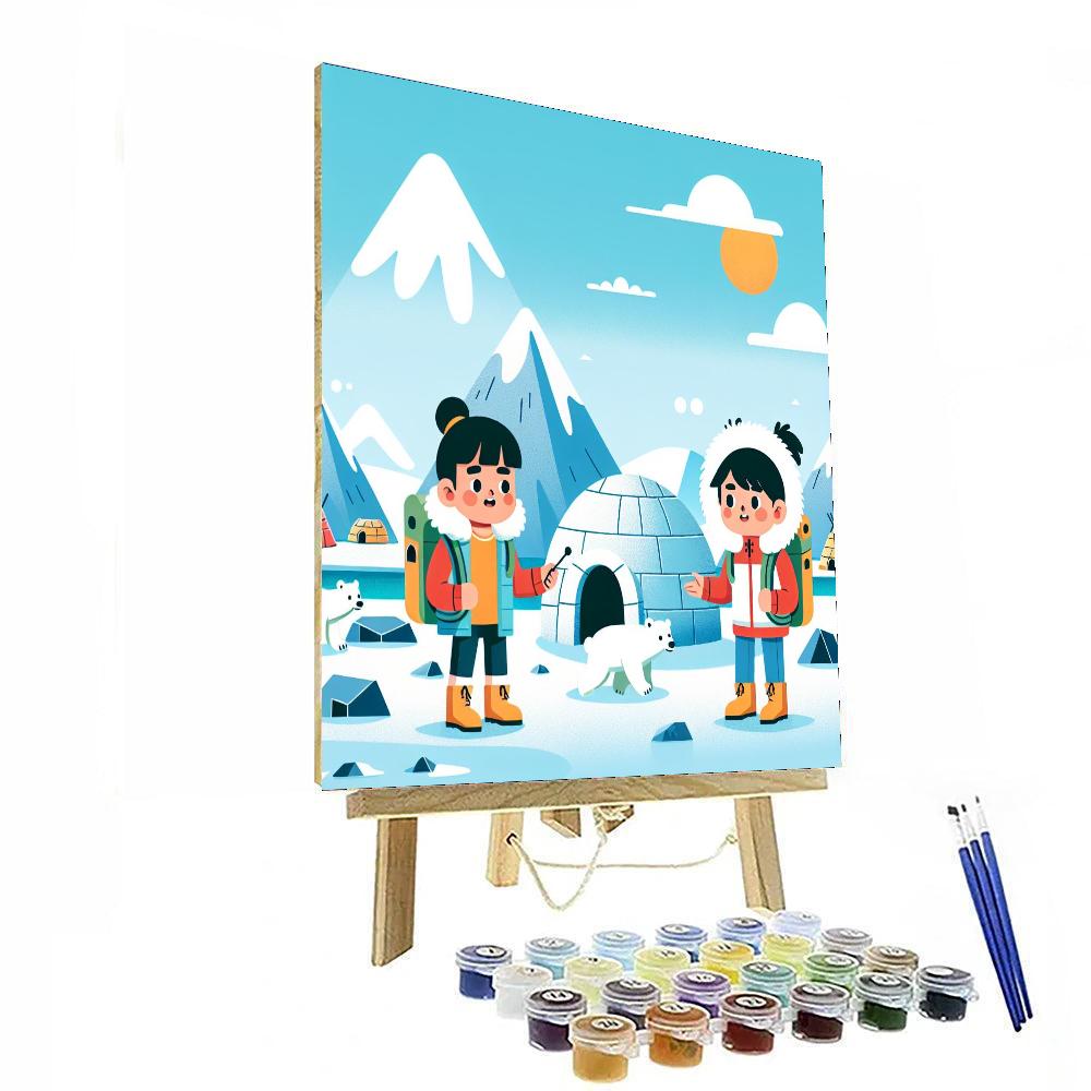 Artic Adventure Journey Number Painting