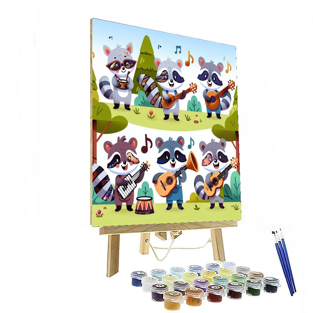 Joyful Animal Orchestra Paint By Numbers Art