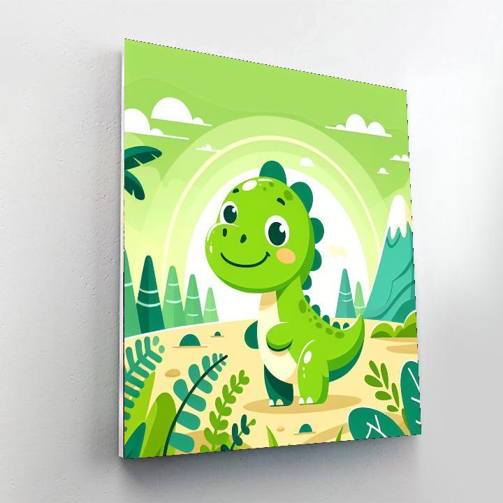 Charming Dinosaur Paint By Numbers Kits