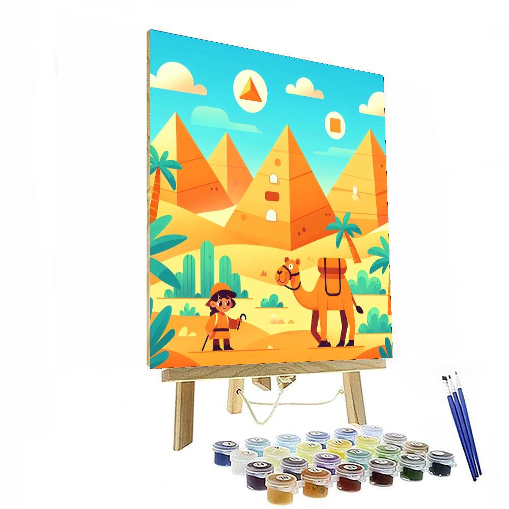 Historic Pyramids Paint By Numbers Art