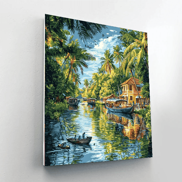 Kumarakom Backwaters Paint By Numbers
