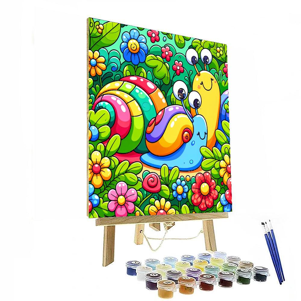 Adventurous Snails Painting Number Kit