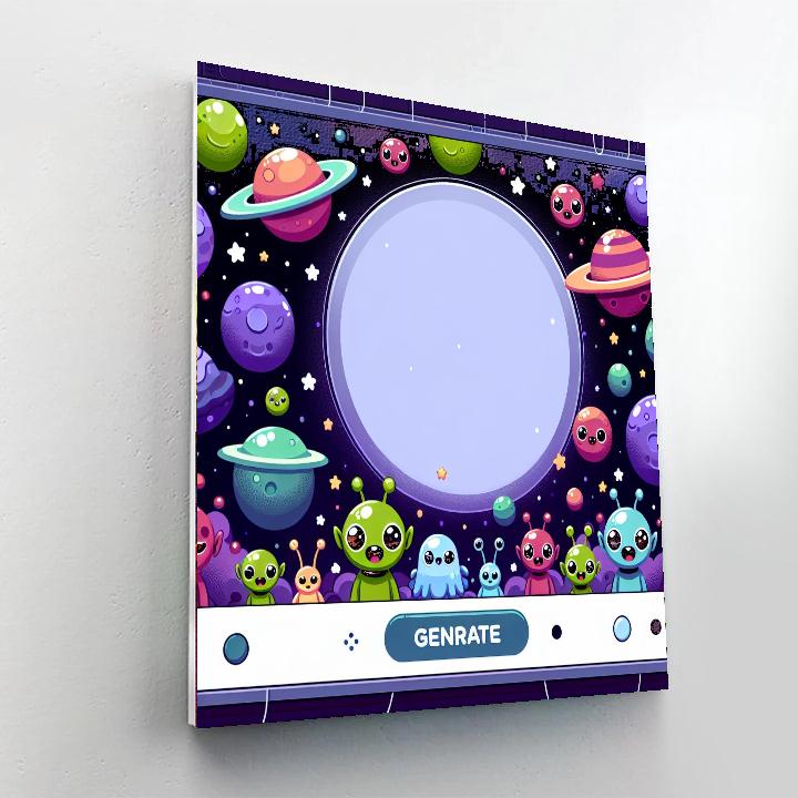 Galactic Galactic Adventure Paint By Numbers Art