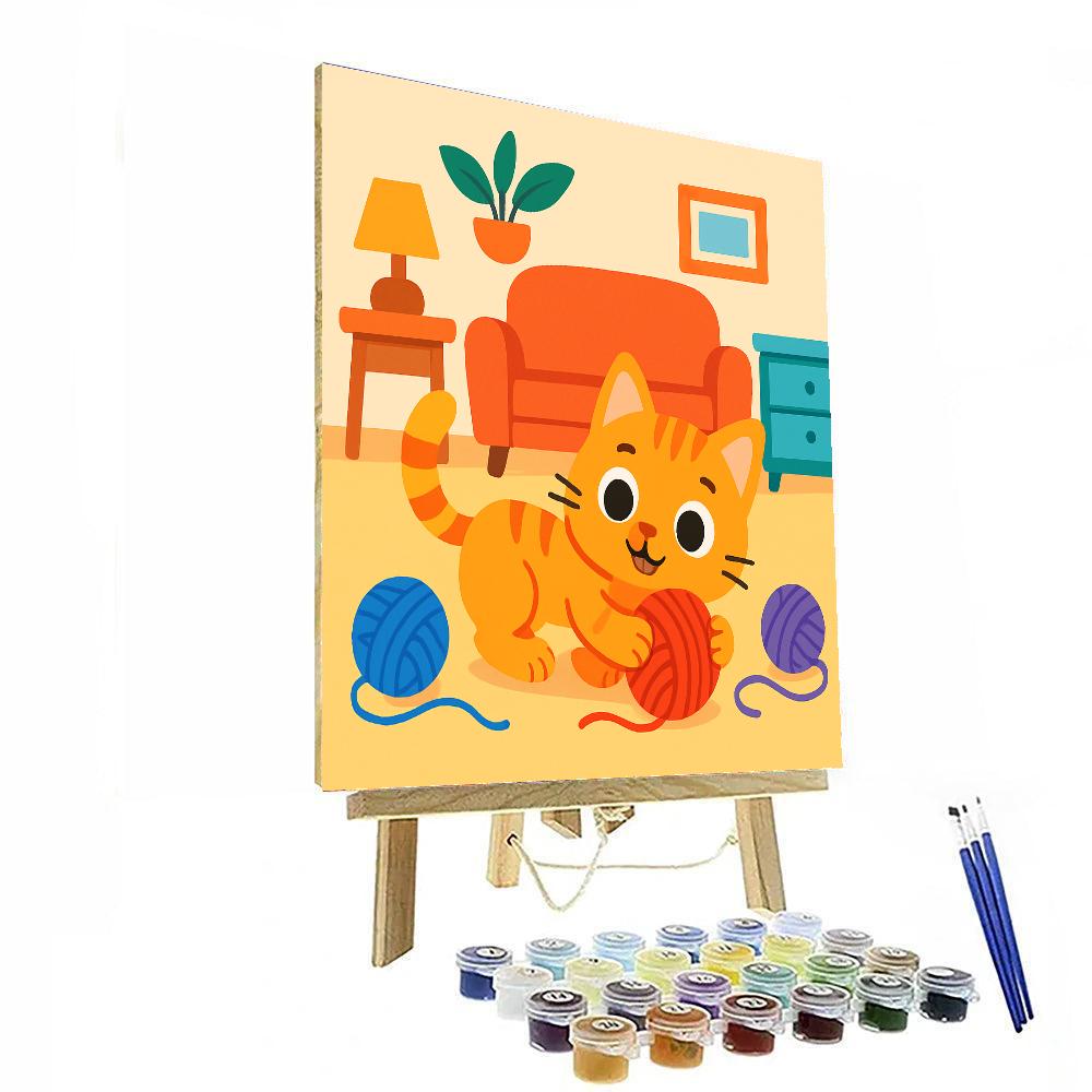 Cuddly Cat Kingdom Numbered Painting Kits