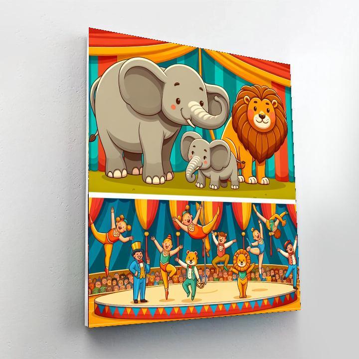 Circus Animal Show Paint By Color