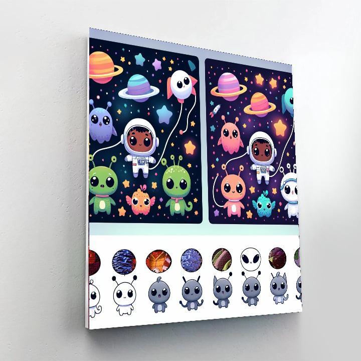 Space Pet Companions Painting By Numbers Kit