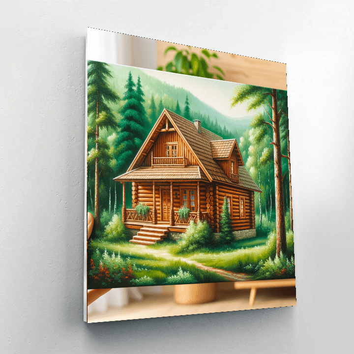 Cozy Rustic Cabin Paint By Color