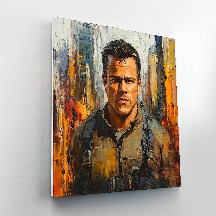 Matt Damon: The Intrepid Explorer Of Human Stories Number Painting