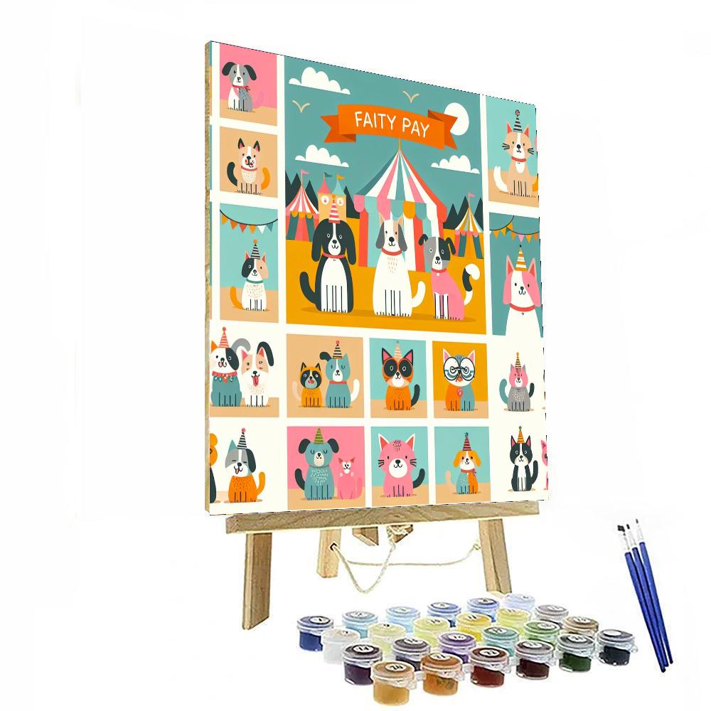 Paws And Claws Carnival Painting By Numbers Kit