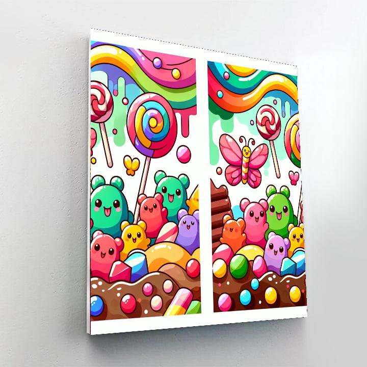 Candyland Critters Paint By Numbers Kits