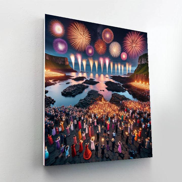 Giant's Causeway International Musical Fireworks Festival Number Painting