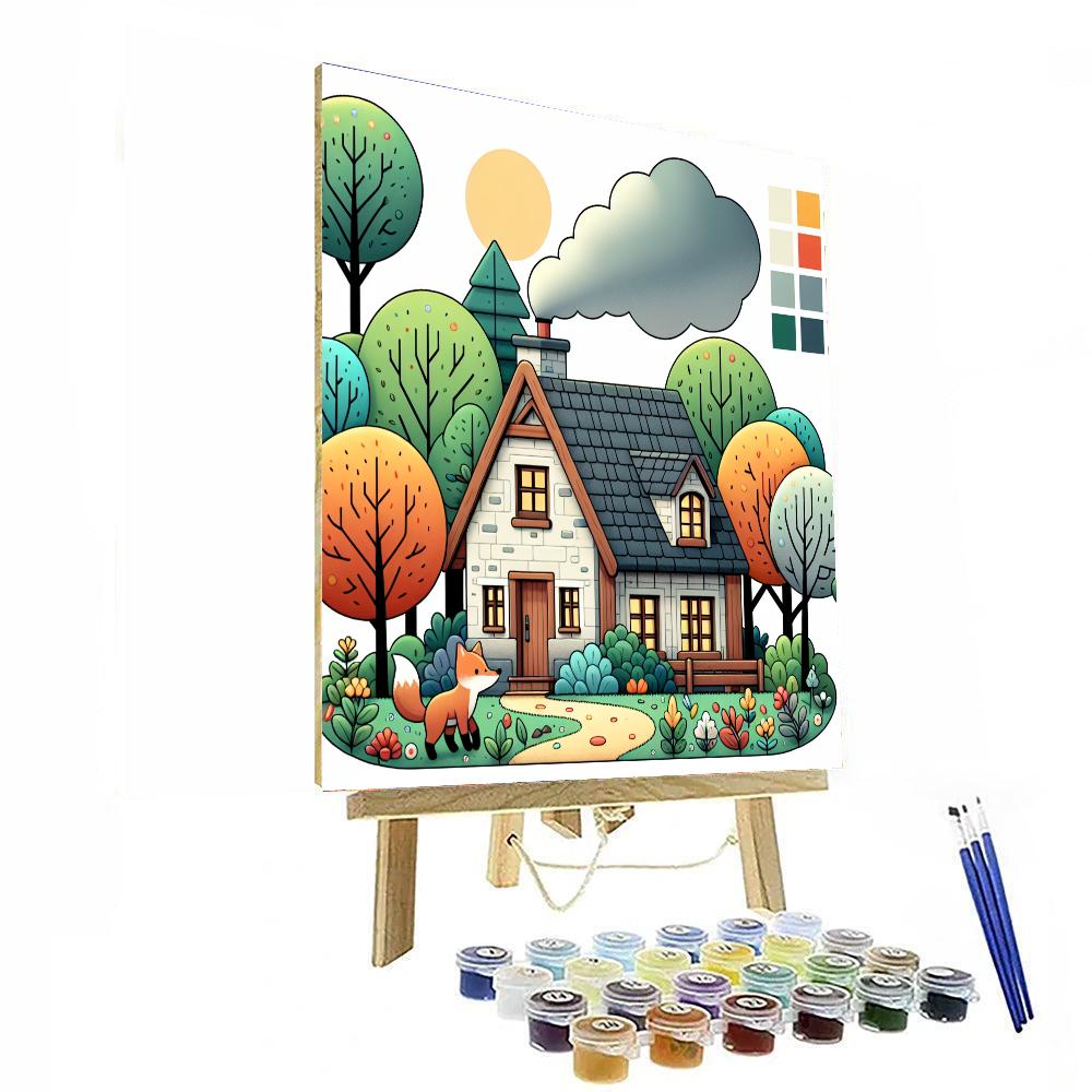 Cozy Cottage Chronicles Number Painting