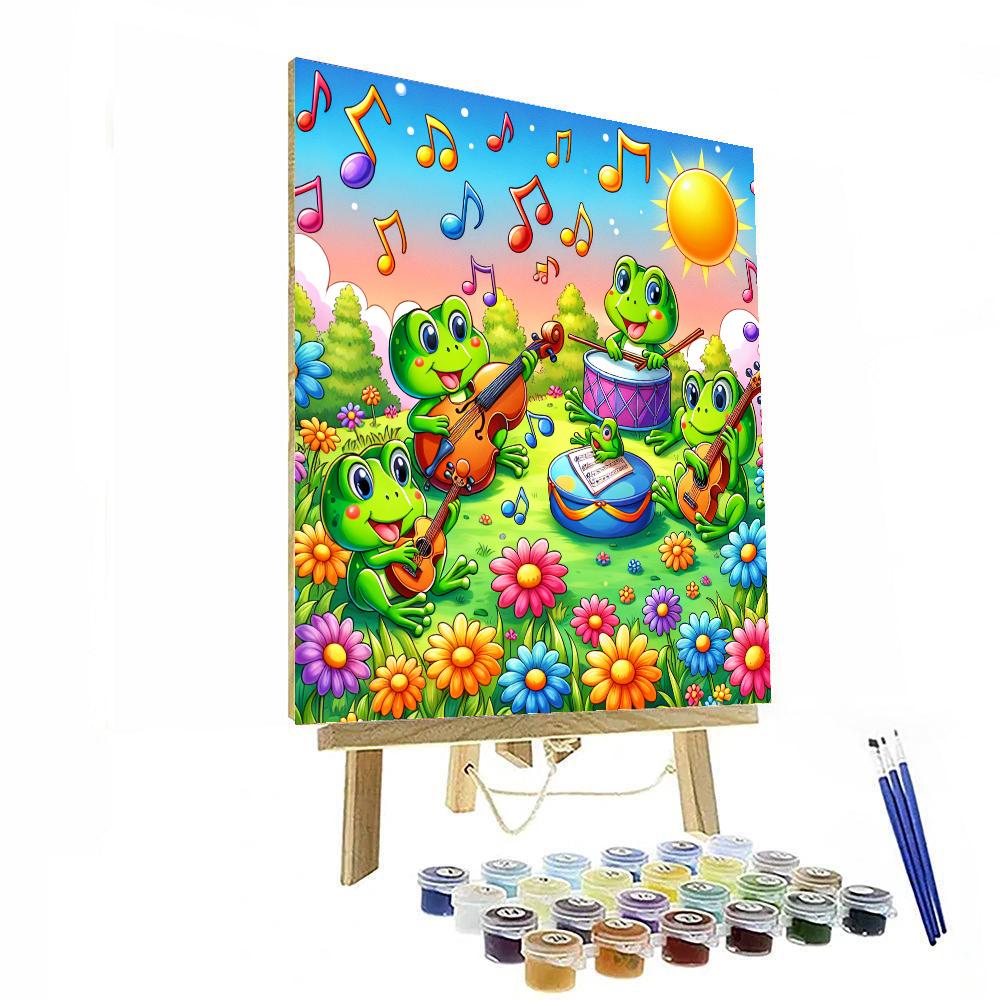 Hoppy Frogs' Meadow Orchestra Paint By Numbers Kits