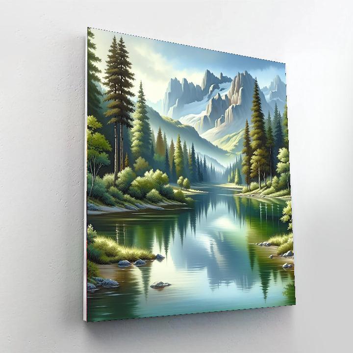 Calm Reflections Of Nature Paint By Color