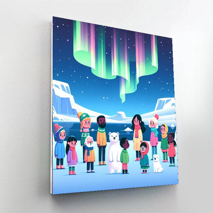 Aurora Arctic Auroras Numbered Painting Kits