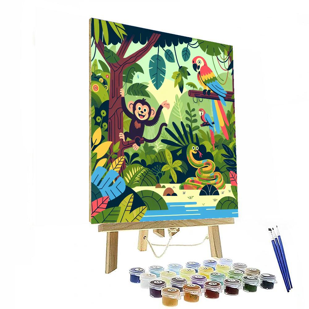 Eco Explorer: Journey Into The Jungle Number Painting