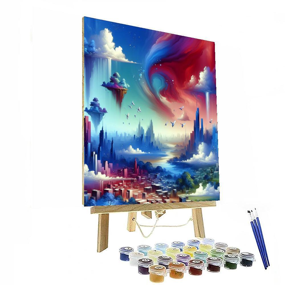 Urban Dreamscape Fusion Paint By Numbers Art