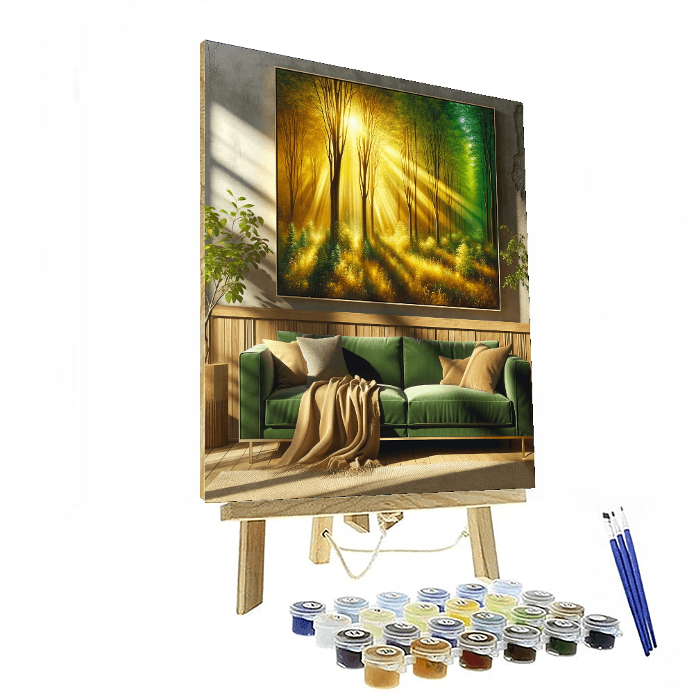 Majestic Forest Glow Painting By Numbers Kit